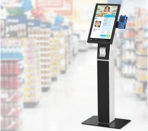 Beelta Kiosk Floor Stand with Touchscreen Monitor 21.5 inch-10 Points PCAP Touch FHD1920×1080P LCD Touch Screen Monitor