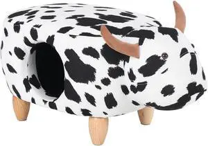 FAMOYI OfficalSmall pedal footrest stool fabric cushion seat lovely footrest pet shape children's seat
