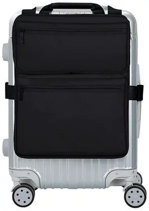 Travel luggage portable storage bag,External Suitcase Organizer luggage bag, with Storage Pockets and Laptop Pockets,Slide On Adjustable Bag for Travel