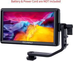 FEELWORLD S55 V2 5.5 inch Camera DSLR Field Monitor Small Full HD 1920x1152 IPS LUT Video Peaking Focus Assist with 4K HDMI 8.4V DC Input Output Include Tilt Arm