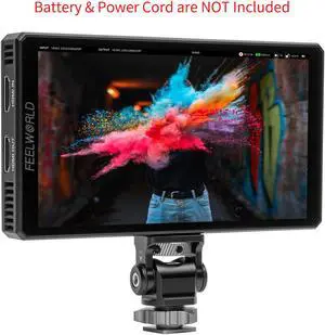 FEELWORLD CUT6S 6 Inch Recording Monitor Field Camera DSLR USB2.0 Recorder, 1920x1080 Touch Screen Waveform HDR HDMI Loop Out LUT 4K HDMI SDI Input