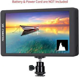 FEELWORLD F570 5.7 inch DSLR On Camera Field Monitor Small HD Focus Video Assist IPS Full HD 1920x1080 Support 4K HDMI Input Output Rugged Aluminum Housing