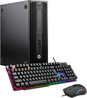 HP Z240 SFF Workstation Computer PC i7 6700 3.4Ghz NVIDIA GeForce GT 1030 2GB 32GB DDR3 RAM 512GB SSD Win 10 Pro WIFI with HAJAAN Gaming PC Keyboard & Mouse HDMI