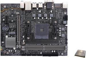 Hoengager B550 M-ATX AMD Motherboard + AMD Ryzen 5 4600G CPU Combo