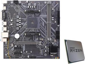 Hoengager B450 MATX AMD Motherboard  AMD Ryzen 7 5700G CPU Combo