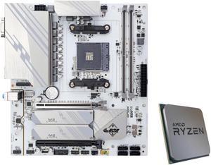 Hoengager B550 M-ATX AMD Motherboard + AMD Ryzen 7 4750G CPU Combo
