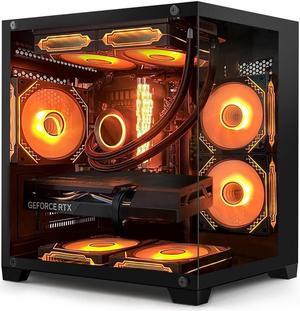 Hoengager Gaming PC - Intel i5 12400F 6-Core up to 4.4 Ghz - GeForce RTX 4060 8GB - 32GB DDR4 3200MHz - 1TB PCIe SSD - Adjustable RGB Fans- Windows 11 Pro -Black