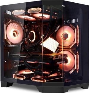 Hoengager RTX 5070 12GB Gaming PC Desktop - AMD Ryzen 7 7800X3D, 32GB DDR5 RAM, 1TB PCIe +1TB SATA SSD, WiFi + BT, Windows 11 Pro -RGB Prebuilt Computer -Ocean of Stars