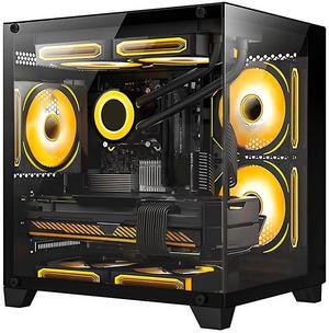 H.E. Gaming PC -AMD Ryzen 7 5700X 3.4GHz ,NVIDIA RTX 3050 6G,16GB DDR4 RAM 3200MHz ,1TB M.2 SSD , Liquid Cooler,WIFI, RGB Fans, HDMI,Bluetooth ,Windows 11 Pro Desktop