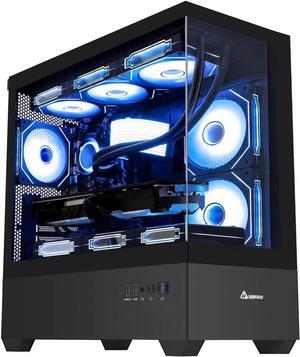 Hoengager Gaming PC AMD Ryzen 5 5600X  6-Core 3.7 GHz, RTX 5060 8GB, 32GB DDR4 RAM 3200MHz,1TB PCIe +2TB SATA SSD, WIFI&Bluetooth Windows 11 Pro