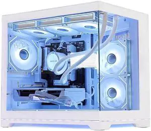 Hoengager Gaming PC -AMD Ryzen 5 9600X 6-Core 3.9 GHz-RTX 5060 8GB-32GB DDR5 RAM-1TB PCIe SSD-360 Liquid Cooler -WIFI &Bluetooth-850W PSU -ARGB Fans-Windows 11 Pro prebuilt Gaming Desktop PC-White Hoengager Gaming PC -AMD Ryzen 5 9600X 6-Core 3.9 GHz-RTX 5060 8GB-32GB DDR5 RAM-1TB PCIe SSD-360 Liquid Cooler -WIFI &Bluetooth-850W PSU -ARGB Fans-Windows 11 Pro prebuilt Gaming Desktop PC-White