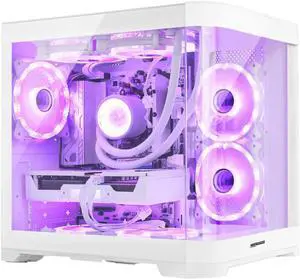 Hoengager RTX 5060 8GB Gaming PC -AMD Ryzen 5 9600X 6-Core 3.9 GHz, 16GB DDR5 6000MHZ RAM, 1TB PCIe SSD, WiFi + BT, 650W PSU,240AIO Liquid cooler, Windows 11-RGB Prebuilt Desktop Computer-White Hoengager RTX 5060 8GB Gaming PC -AMD Ryzen 5 9600X 6-Core 3.9 GHz, 16GB DDR5 6000MHZ RAM, 1TB PCIe SSD, WiFi + BT, 650W PSU,240AIO Liquid cooler, Windows 11-RGB Prebuilt Desktop Computer-White