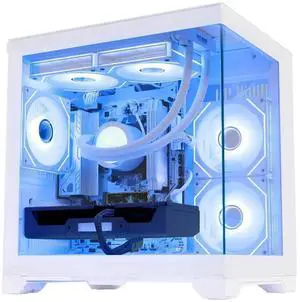 Hoengager Desktop AMD Ryzen 7 7800X3D 8-Core 4.2 GHz- GeForce RTX 3060 12GB GPU-32GB DDR5 RAM- 1TB PCIe SSD -Liquid Cooler-WIFI &BT 650W PSU -Windows 11 ARGB Software Prebuilt PC Computer-White Hoengager Desktop AMD Ryzen 7 7800X3D 8-Core 4.2 GHz- GeForce RTX 3060 12GB GPU-32GB DDR5 RAM- 1TB PCIe SSD -Liquid Cooler-WIFI &BT 650W PSU -Windows 11 ARGB Software Prebuilt PC Computer-White