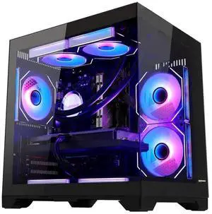 Hoengager Desktop AMD Ryzen 5 9600X 6-Core 3.9 GHz - GeForce RTX 5060 TI 8GB-32GB DDR5 RAM- 1TB PCIe SSD -Liquid Cooler-WIFI &Bluetooth 650W PSU -Windows 11 Prebuilt PC Computer-Black Hoengager Desktop AMD Ryzen 5 9600X 6-Core 3.9 GHz - GeForce RTX 5060 TI 8GB-32GB DDR5 RAM- 1TB PCIe SSD -Liquid Cooler-WIFI &Bluetooth 650W PSU -Windows 11 Prebuilt PC Computer-Black
