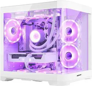 Hoengager RTX 5060 8GB Gaming PC -AMD Ryzen7 7800X3D 8Core 4.2 GHz, 16GB DDR5 RAM, 1TB PCIe +2TB SATA SSD, WiFi + BT, 650W,Liquid cooler, Win11 ARGB Software Prebuilt Desktop Computer-White Hoengager RTX 5060 8GB Gaming PC -AMD Ryzen7 7800X3D 8Core 4.2 GHz, 16GB DDR5 RAM, 1TB PCIe +2TB SATA SSD, WiFi + BT, 650W,Liquid cooler, Win11 ARGB Software Prebuilt Desktop Computer-White