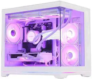 Hoengager Gaming PC-AMD Ryzen 7 9700X 8-Core 3.8 GHz-RTX 5060TI 8GB GPU-16GB DDR5 RAM-1TB PCIe+1TB SATA SSD-360 Liquid Cooler-WIFI & BT-850W Gold PSU-APP ARGB Fans-Windows 11 Prebuilt Desktop PC-White Hoengager Gaming PC-AMD Ryzen 7 9700X 8-Core 3.8 GHz-RTX 5060TI 8GB GPU-16GB DDR5 RAM-1TB PCIe+1TB SATA SSD-360 Liquid Cooler-WIFI & BT-850W Gold PSU-APP ARGB Fans-Windows 11 Prebuilt Desktop PC-White