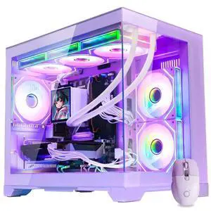 Hoengager Gaming PC-AMD Ryzen7 9800X3D 8Core 5.2GHz-RTX 5070 12GB-16GB DDR5 RAM-1TB PCIe+ 1TB SATA SSD-LCD Liquid Cooler-WIFI&BT-850W Gold PSU-APP ARGB Fans- VR Ready Win 11 Prebuilt Desktop PC-Purple Hoengager Gaming PC-AMD Ryzen7 9800X3D 8Core 5.2GHz-RTX 5070 12GB-16GB DDR5 RAM-1TB PCIe+ 1TB SATA SSD-LCD Liquid Cooler-WIFI&BT-850W Gold PSU-APP ARGB Fans- VR Ready Win 11 Prebuilt Desktop PC-Purple