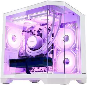 Hoengager Gaming PC AMD Ryzen 5 9600X 6-Core 3.9GHz,RX 9070 16GB GDDR6, 32GB DDR5 RAM,1TB PCIe SSD, WIFI&Bluetooth Prebuilt PC 850W PSU,240 AIO Liquid cooler, Windows 11 APP RGB Control-White Hoengager Gaming PC AMD Ryzen 5 9600X 6-Core 3.9GHz,RX 9070 16GB GDDR6, 32GB DDR5 RAM,1TB PCIe SSD, WIFI&Bluetooth Prebuilt PC 850W PSU,240 AIO Liquid cooler, Windows 11 APP RGB Control-White