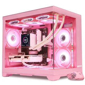Hoengager RX 9060 XT 16GB Gaming PC -AMD Ryzen 5 9600X 6-Core 3.9 GHz, 32GB DDR5 RAM, 1TB PCIe SSD, 4inch LCD Liquid cooler,Win11,850W Gold PSU-RGB Fusion 2.0 Prebuilt Desktop Computer-Pink Hoengager RX 9060 XT 16GB Gaming PC -AMD Ryzen 5 9600X 6-Core 3.9 GHz, 32GB DDR5 RAM, 1TB PCIe SSD, 4inch LCD Liquid cooler,Win11,850W Gold PSU-RGB Fusion 2.0 Prebuilt Desktop Computer-Pink