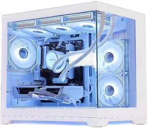 Hoengager Gaming PC -AMD Ryzen 5 9600X 6-Core 3.9 GHz-RTX 5070 12GB -32GB DDR5 RAM-1TB PCIe+1TB SATA SSD-360 Liquid Cooler -WIFI & BT-850W PSU -ARGB Fans-Win11 Pro prebuilt Gaming Desktop PC-White Hoengager Gaming PC -AMD Ryzen 5 9600X 6-Core 3.9 GHz-RTX 5070 12GB -32GB DDR5 RAM-1TB PCIe+1TB SATA SSD-360 Liquid Cooler -WIFI & BT-850W PSU -ARGB Fans-Win11 Pro prebuilt Gaming Desktop PC-White
