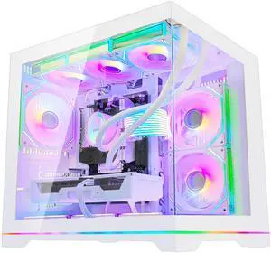 Hoengager Gaming PC -AMD Ryzen 7 9700X 8-Core 3.8 GHz-RTX 5060 8GB-32GB DDR5 RAM-1TB PCIe+1TB SATA SSD-360 Liquid Cooler -WIFI &Bluetooth-850W PSU -ARGB Fans-Win11 Pro prebuilt Gaming Desktop PC-White Hoengager Gaming PC -AMD Ryzen 7 9700X 8-Core 3.8 GHz-RTX 5060 8GB-32GB DDR5 RAM-1TB PCIe+1TB SATA SSD-360 Liquid Cooler -WIFI &Bluetooth-850W PSU -ARGB Fans-Win11 Pro prebuilt Gaming Desktop PC-White