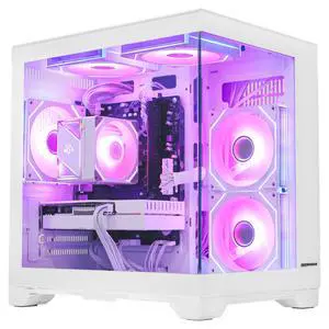 Hoengager Gaming PC AMD Ryzen 5 5500 3.6GHz, RX 6500 XT 4GB, 16GB DDR4 3200 RAM, 1T SSD,APP RGB Fan Control, WIFI &Bluetooth ,Windows 11 Ready Prebuilt Desktop Computer-White Hoengager Gaming PC AMD Ryzen 5 5500 3.6GHz, RX 6500 XT 4GB, 16GB DDR4 3200 RAM, 1T SSD,APP RGB Fan Control, WIFI &Bluetooth ,Windows 11 Ready Prebuilt Desktop Computer-White