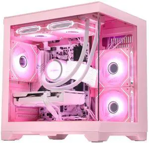 Hoengager RTX 5070 12GB Gaming PC Desktop - AMD Ryzen 7 5700X 3.4 GHz, 16GB DDR4 RAM, 1TB PCIe SSD, WiFi + BT, 650W PSU ,Windows 11 -RGB Prebuilt Computer