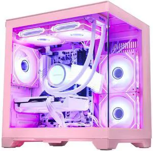 Hoengager Gaming PC AMD Ryzen 7 5700X 8-Core 3.4 GHz, RTX 5060 8GB GPU, 32GB DDR4 RAM 3200MHz,1TB PCIe +2TB SATA SSD, WIFI&Bluetooth,ARGB Fans with Software, Windows 11-Pink Hoengager Gaming PC AMD Ryzen 7 5700X 8-Core 3.4 GHz, RTX 5060 8GB GPU, 32GB DDR4 RAM 3200MHz,1TB PCIe +2TB SATA SSD, WIFI&Bluetooth,ARGB Fans with Software, Windows 11-Pink