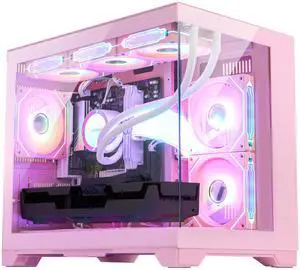 Hoengager RTX 5060 8GB Gaming PC -AMD Ryzen 7 9700X 8-Core 3.8 GHz, 16GB DDR5 RAM, 1TB PCIe SSD, 360 Liquid cooler, KB&MS ,Win 11,850W PSU-RGB Fusion 2.0 prebuilt Desktop Computer-Pink Hoengager RTX 5060 8GB Gaming PC -AMD Ryzen 7 9700X 8-Core 3.8 GHz, 16GB DDR5 RAM, 1TB PCIe SSD, 360 Liquid cooler, KB&MS ,Win 11,850W PSU-RGB Fusion 2.0 prebuilt Desktop Computer-Pink