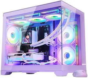Hoengager Gaming PC -AMD Ryzen 5 9600X 6-Core 3.9 GHz-RTX 5060 8GB GPU-16GB DDR5 RAM-1TB PCIe SSD-LCD Liquid Cooler -WIFI &Bluetooth-850W Gold PSU-APP ARGB Fans-Win11 prebuilt Gaming Desktop PC-Purple Hoengager Gaming PC -AMD Ryzen 5 9600X 6-Core 3.9 GHz-RTX 5060 8GB GPU-16GB DDR5 RAM-1TB PCIe SSD-LCD Liquid Cooler -WIFI &Bluetooth-850W Gold PSU-APP ARGB Fans-Win11 prebuilt Gaming Desktop PC-Purple