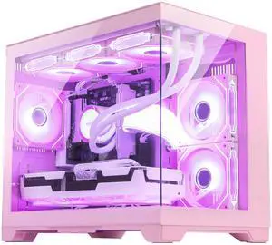 Hoengager RTX 5060 8GB Gaming PC -AMD Ryzen 7 9700X 8-Core 3.8 GHz, 16GB DDR5 RAM, 1TB PCIe SSD, 360 Liquid cooler, KB&MS ,Win 11,850W Gold PSU-RGB Fusion 2.0 prebuilt Desktop Computer-Pink Hoengager RTX 5060 8GB Gaming PC -AMD Ryzen 7 9700X 8-Core 3.8 GHz, 16GB DDR5 RAM, 1TB PCIe SSD, 360 Liquid cooler, KB&MS ,Win 11,850W Gold PSU-RGB Fusion 2.0 prebuilt Desktop Computer-Pink
