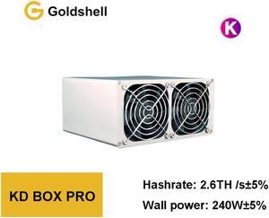 KD BOX PRO Goldshell Kadena Miner 26T Hashrate Upgraded from KD BOX With Power Supply Mining Kadena