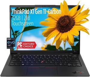 Lenovo ThinkPad X1 Carbon Gen 11 Carbon Touchscreen 14 WUXGA Ultrabook  Intel Core i71365U vPro 32GB LPDDR5 RAM 1TB SSD Backlit Keyboard Fingerprint Thunderbolt Windows 11 Pro