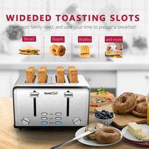 West Bend 78500 2-Slice Breakfast Station Wide Slot Toaster with Removable  Crumb 