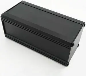 Aluminum Box Heat Sink DIY 86Hx100Wx200D mm. Electronic Enclosure. Dust free temp flow. Flatpack ship.