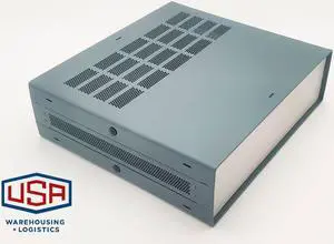 DIY Electronic Enclosure 2U 87 x 279 x 305 mm. Full Aluminum SLATE GREY