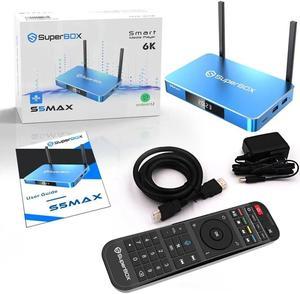 Superbox S5 MAX 2024 Release Super Android 12 Smart TV Box 6k Ultra HD with Voice Control  Detailed Install Instructions  Free 2day Shipping