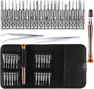27 in 1 Magnetic Suction Portable Wallet Type Screw Driver Set Mobile Phone Tablet Maintenance Tool