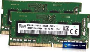 8GB KIT 2X 4GB 1RX16 PC4-2400T DDR4 DESKTOP MEMORY HYNIX
