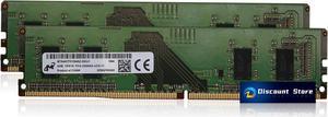Micron 8GB(2X4GB) PC4-25600 PIN-288 DDR4 3200 UDIMM Desktop Memory MTA4ATF51264AZ-3G2J1 RAM CL22