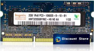 Hynix 2GB PC3-10600 SO-DIMM 1RX8 DDR3-1333 MHz Laptop Memory HMT325S6BFR8C-H9 Pin-204 CL9