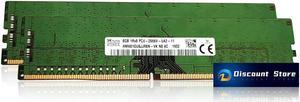 SK Hynix  16GB(2X8GB) DDR4 1RX8  PC4-21300  HMA81GU6JJR8N-VK UIMM Desktop RAM 2666mhz PIN-288 1.2V