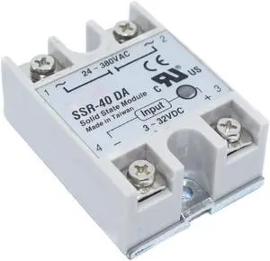 SSR-40 DA Solid State Relay, DC to AC Solid State Relay Module for SSR-40DA Temperature Controller 24V-380V 40A 250V SSR-40 DA Solid State Relay, DC to AC Solid State Relay Module for SSR-40DA Temperature Controller 24V-380V 40A 250V