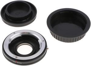 MD-EOS Adapter Ring for Minolta MD Lens to Canon EOS EF Mount Camera  5D 7D 550D Optical Glass Black+Silver