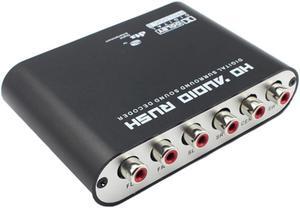 5.1 CH Digital Audio Decoder Coaxial to AC3 DTS Amplifier Analog Converter with USB Cable