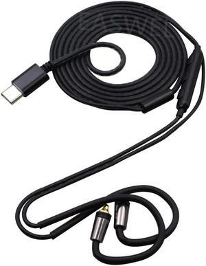 Cable de Audio MMCX actualizado a USB tipo C, para Shure SE215 SE315 SE535