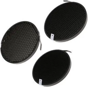 3Pcs 60 50 40 Degree Eggcrate Honeycomb Grid for 7inch Reflector Diffuser Lamp Shade Dish Photo Studio Accessories
