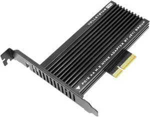 JEYI VolleyStar-PRO Black Heat Sink M.2 for NVMe SSD for NGFF TO PCIE X4 Adapter Heatsink M Key PCI-E 3.0 x4 Full Speed RGB LED