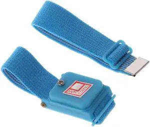 Blue Anti Static Wrist Strap Cordless Bracelet Wireless Adjustable Electrostatic ESD Discharge Cable Wristband