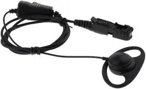 D Shape Ear Hook Earpiece Headset Speaker Mic for Motorola XIR P6620 XPR3500